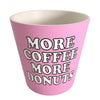 Tazza Da Espresso 90ml - Motivo Snoopy More Coffee More Donuts