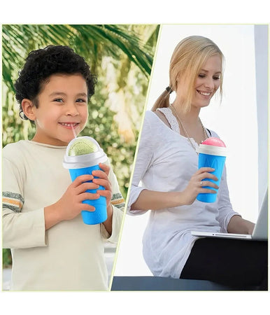 Tazza 300 Ml Da Spremere Gelatiera Surgelata In Silicone Granite Frullati Frappè