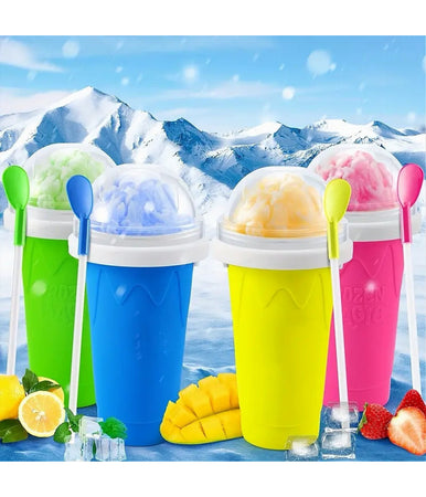 Tazza 300 Ml Da Spremere Gelatiera Surgelata In Silicone Granite Frullati Frappè