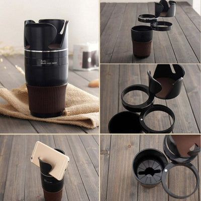 TAZZA AUTO MULTIFUNZIONE 5IN1 ANELLI GIREVOLE PORTA BEVANDE BICCHIERE SMARTPHONE Auto e Moto/Accessori per auto/Vani e contenitori/Portabevande Trade Shop italia - Napoli, Commerciovirtuoso.it