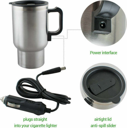Tazza-Bollitore-400ml-Elettrico-12v-Auto-Camper-Acciaio-Inox-Presa-Accendisigari