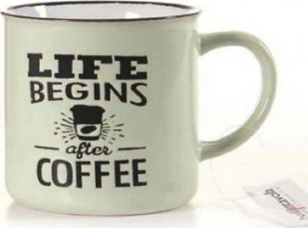 Tazza Cappuccino Caff? Life In Ceramica 340ml 340cc Vari Colori Assortiti 719219 Casa e cucina/Stoviglie/Piatti ciotole e vassoi/Tazze e piattini/Tazze e tazzine da caffè Trade Shop italia - Napoli, Commerciovirtuoso.it