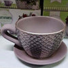 Tazza Con Piatto Per Piantina Vaso Ceramica Decorazione Design Casa Giardino Casa e cucina/Stoviglie/Piatti ciotole e vassoi/Tazze e piattini/Tazze e tazzine da caffè Trade Shop italia - Napoli, Commerciovirtuoso.it