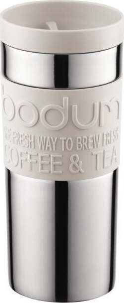 Tazza Da Viaggio Travel Mug, 0,35 l in acciaio inossidabile 8,5 x 8,5 x 18 cm, colore: Beige, Bodum 11093 – 133B Casa e cucina/Organizzazione interni/Contenitori e barattoli da cucina/Thermos/Contenitori per bevande isolati/Tazze e mug Scontolo.net - Potenza, Commerciovirtuoso.it