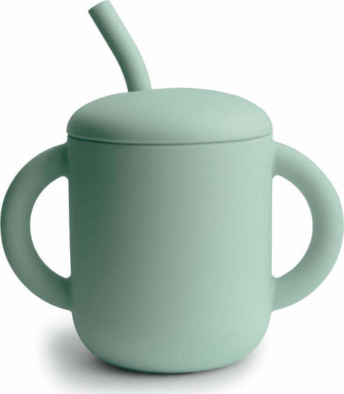 Tazza-Educativa-con-Cannuccia-Mushie-In-Silicone---Vari-Colori