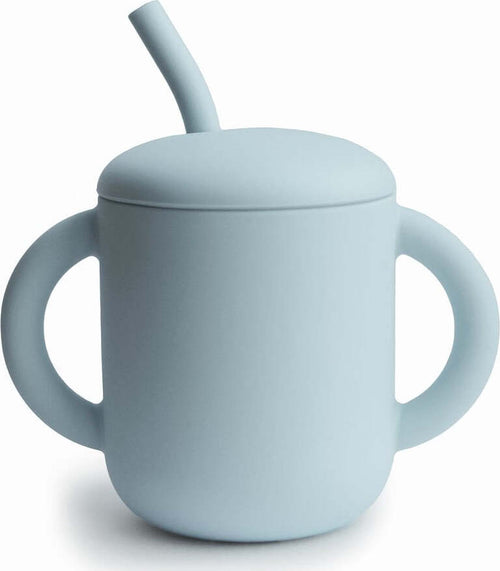 Tazza-Educativa-con-Cannuccia-Mushie-In-Silicone---Vari-Colori