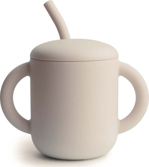 Tazza-Educativa-con-Cannuccia-Mushie-In-Silicone---Vari-Colori
