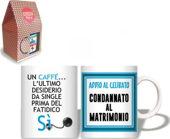Tazza idea regalo addio al Celubato Espresso Mug Celibato Party Tazzina Per Caffe' Con Scatola Regalo Salute e cura della persona/Erotismo e contraccezione/Sex toys/Gadget per addio al nubilato e al celibato Kondorama - Martinsicuro, Commerciovirtuoso.it