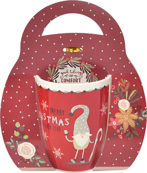 Tazza in ceramica natalizia con confezione regalo da 340 mL Ø 8,3 x 11,5 x h 10,5 cm Casa e cucina/Decorazioni per interni/Addobbi e decorazioni per ricorrenze/Decorazioni natalizie/Oggettistica MagiediNatale.it - Altamura, Commerciovirtuoso.it