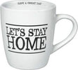 Tazza in ceramica nera 190 ml colore bianco let's stay home Casa e cucina/Stoviglie/Piatti ciotole e vassoi/Tazze e piattini/Tazze da tè Led Mall Home - Napoli, Commerciovirtuoso.it