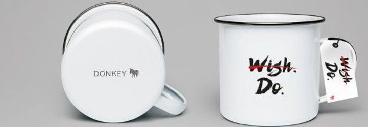 Tazza in metallo bianco wish do Casa e cucina/Stoviglie/Piatti ciotole e vassoi/Tazze e piattini/Tazze da tè Led Mall Home - Napoli, Commerciovirtuoso.it