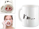 Tazza Mug In Ceramica Colazione Con Fondo Decorato Naso Di Maiale Capacita' 33cl Casa e cucina/Stoviglie/Piatti ciotole e vassoi/Tazze e piattini/Tazze e tazzine da caffè Trade Shop italia - Napoli, Commerciovirtuoso.it