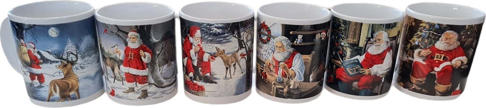 Tazza Natalizia decorata con Babbo natale per cioccolata calda e latte h 9,5 cm Casa e cucina/Decorazioni per interni/Addobbi e decorazioni per ricorrenze/Decorazioni natalizie/Oggettistica MagiediNatale.it - Altamura, Commerciovirtuoso.it