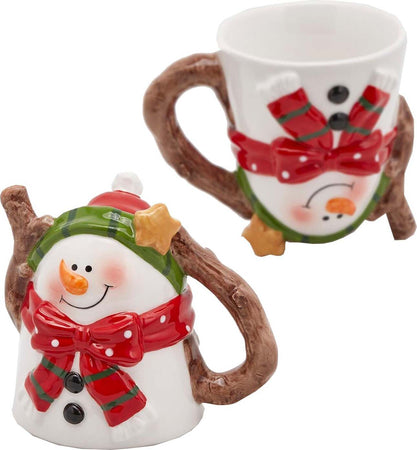 Tazza Natalizia decorata con Pupazzo di Neve per cioccolata calda e latte h 12 cm Casa e cucina/Decorazioni per interni/Addobbi e decorazioni per ricorrenze/Decorazioni natalizie/Oggettistica MagiediNatale.it - Altamura, Commerciovirtuoso.it