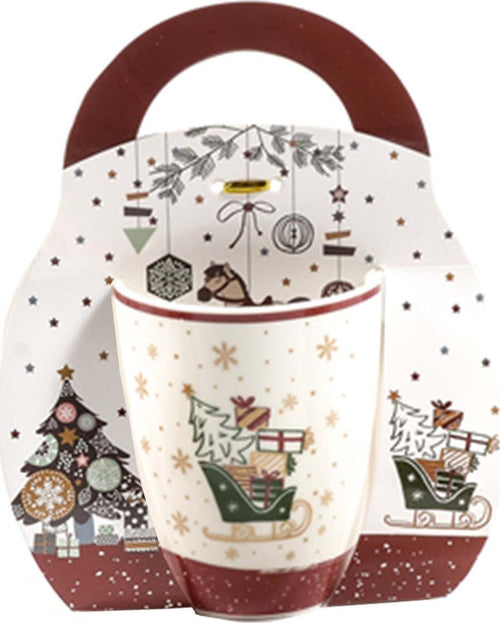 Tazza per cioccolata calda e latte con decorazioni verdi e rosse da 340 mL Casa e cucina/Decorazioni per interni/Addobbi e decorazioni per ricorrenze/Decorazioni natalizie/Oggettistica MagiediNatale.it - Altamura, Commerciovirtuoso.it