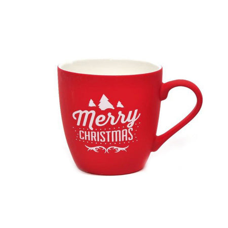 Tazza di natale in porcellana floccata 350 ml decorazione natalizia