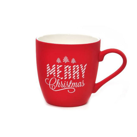 Tazza di natale in porcellana floccata 350 ml decorazione natalizia
