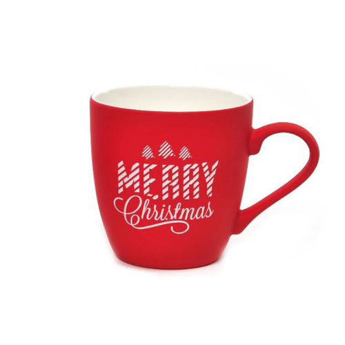 Tazza di natale in porcellana floccata 350 ml decorazione natalizia
