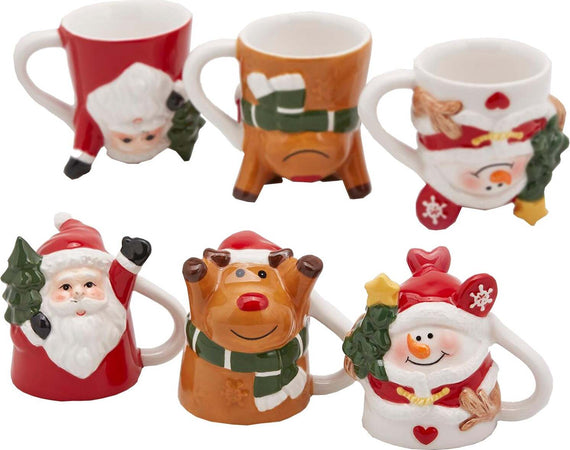 Tazze Natalizie h 7 cm Babbo Natale, Renna e Pupazzo di Neve Ø 6 cm Casa e cucina/Decorazioni per interni/Addobbi e decorazioni per ricorrenze/Decorazioni natalizie/Oggettistica MagiediNatale.it - Altamura, Commerciovirtuoso.it