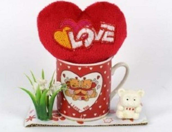 Tazzina Con Cuore Love Peluche Idea Regalo San Valentino 10.5x11x5cm Confezione Giochi e giocattoli/Peluche/Animali di peluche Trade Shop italia - Napoli, Commerciovirtuoso.it