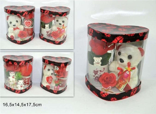 Tazzina Con Peluche Orsetto 16,5x14,5x17,5cm San Valentino Fiore Confezione Cuore Giochi e giocattoli/Peluche/Animali di peluche Trade Shop italia - Napoli, Commerciovirtuoso.it