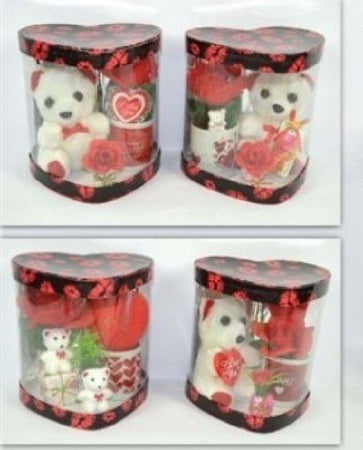 Tazzina Con Peluche Orsetto 16,5x14,5x17,5cm San Valentino Fiore Confezione Cuore Giochi e giocattoli/Peluche/Animali di peluche Trade Shop italia - Napoli, Commerciovirtuoso.it