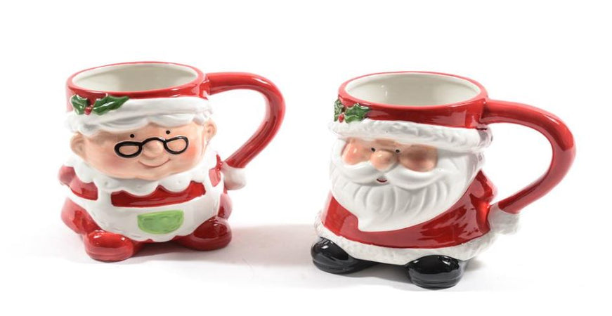 Tazza di natale in ceramica con manico decorazione natalizia