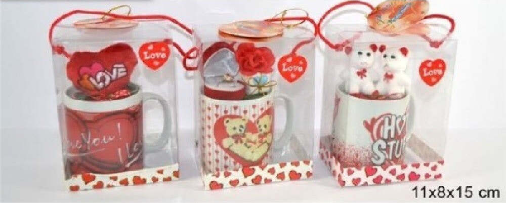 Tazzone Tazza Con Idee Regali San Valentino 11x8x15cm Confezione In Vari Modelli Giochi e giocattoli/Peluche/Animali di peluche Trade Shop italia - Napoli, Commerciovirtuoso.it