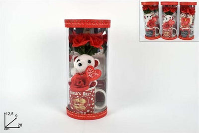 Tazzone Tazza Con Orsetto Fiore In Box Regalo San Valentino 3 Modelli Assortiti Giochi e giocattoli/Peluche/Animali di peluche Trade Shop italia - Napoli, Commerciovirtuoso.it