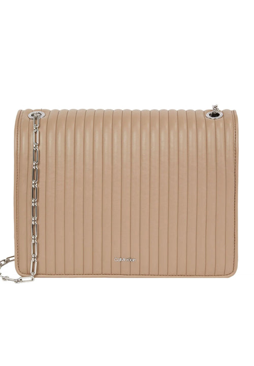calvin klein BORSA MINI LINE QUILT SHOULDER BAG da donna