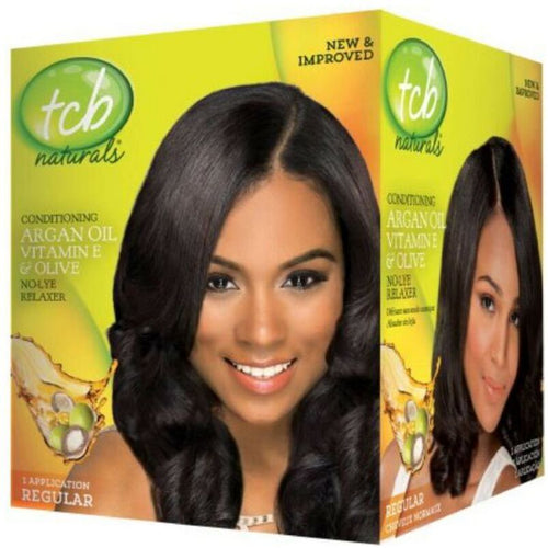 TCB ARGAN & OLIVE STIRAGGIO PER CAPELLI RELAXER KIT REGULAR