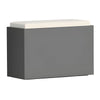 Poltroncina Comfy Roomy pouf in resina con cuscino alto confortevole Made in Italy
