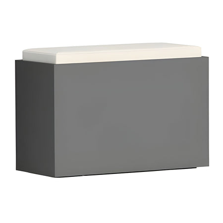 Poltroncina Comfy Roomy pouf in resina con cuscino alto confortevole Made in Italy