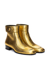 Saint Laurent Ankle Boot Oro in Pelle da donna
