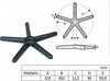 TECHLY-Base-di-ricambio-per-sedia-da-Ufficio