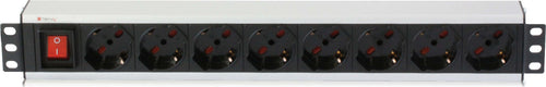 TECHLY-PROFESSIONAL-Multipresa-per-rack-19''-8-posti-con-interruttore-Cavo-3m