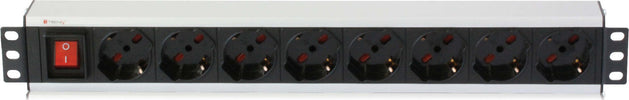 TECHLY-PROFESSIONAL-Multipresa-per-rack-19''-8-posti-con-interruttore-Cavo-3m