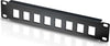TECHLY-PROFESSIONAL-Pannello-Patch-10''-1-HE-8-posti-per-Frutti-Keystone-Nero