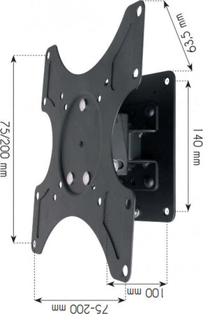 Techly Supporto a muro per TV LED LCD 19 - 37'' inclinabile 1 snodo Nero Elettronica/Home Cinema TV e video/Accessori/Supporti e mobili TV/Supporti da parete e da soffitto Scontolo.net - Potenza, Commerciovirtuoso.it