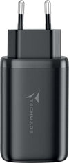 Techmade-65w-caricatoreuniversale-gan-usb-c-+-usb-a-black
