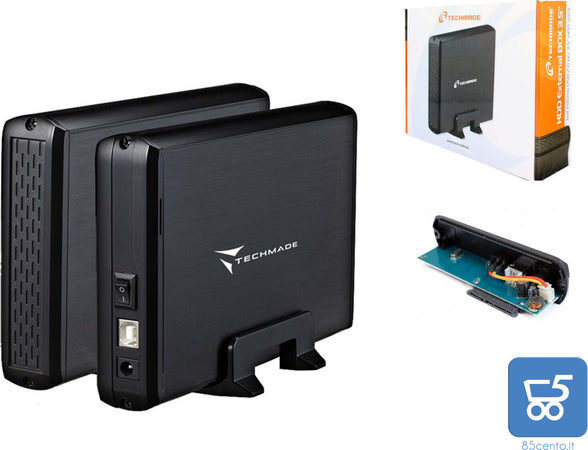 Techmade Box Esterno Per Hdd 3.5'' Sata Usb 3.0 - Disco Non Presente