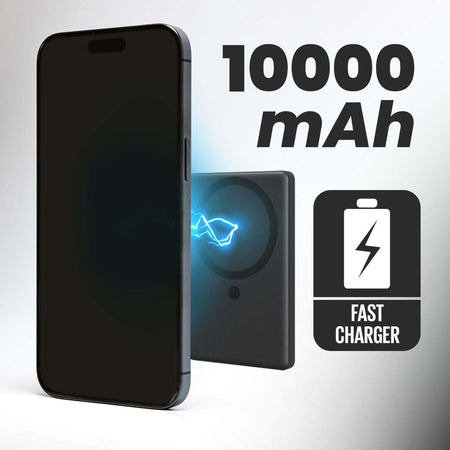 Techmade-Powerbank-10000mah-Slim-Pd22.5w-Wireless-Magnetico-Black