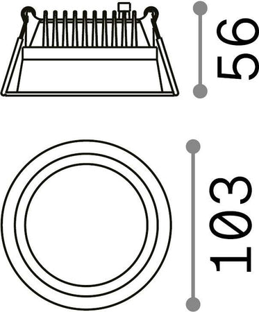 Tecnico-Deep-Alluminio-Bianco-Led-10W-3000K-Luce-Calda