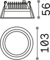 Tecnico-Deep-Alluminio-Bianco-Led-10W-4000K-Luce-Naturale
