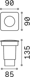 Tecnico-Moderno-Gravity-Square-Materie-Plastiche-Nero-1-Luce-Gu10-Small