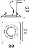 Tecnico-Moderno-Lounge-Metallo-Bianco-1-Luce-Gu10