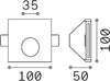 Tecnico-Walky-3-Pietra---Cemento---Gesso-Bianco-Led-1W-3000K-Luce-Calda