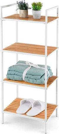 TECNO-ACQUA---SCAFFALE-BAMBOO-4-RIPIANI-38,8X32,5X95CM***