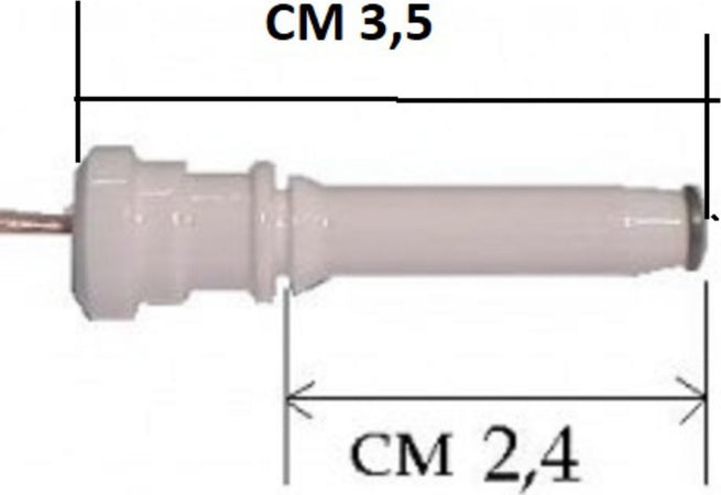 TECNOGAS CANDELETTA ACCENSIONE ELETTRONICA CUCINA A GAS LUNGHEZZA 3,5 cm. Casa e cucina/Elettrodomestici per la cucina/Accessori e parti di ricambio/Parti di ricambio per fornelli Rossi Ricambi - Venetico Marina, Commerciovirtuoso.it