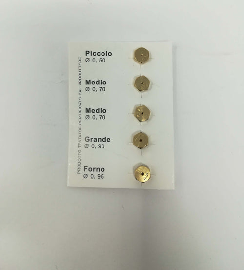 TECNOGAS UGELLI INIETTORI CUCINA PIANO COTTURA 4 FUOCHI+FORNO GPL BOMBOLA 6 MB Casa e cucina/Utensili da cucina/Bruciatori da cucina Rossi Ricambi - Venetico Marina, Commerciovirtuoso.it